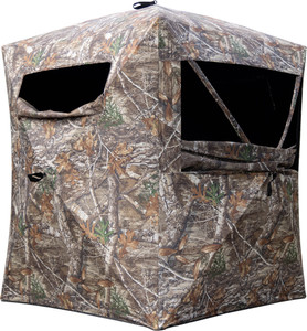 Rhino Ground Blind R102 2-man - 49"x49"x65" Hub Style Rt Edge