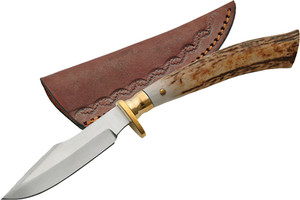 Szco Steel Stag 7.5" Stag Tip - Skinner Ss Blade Sheath