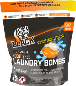DDW Black Premium Laundry Bombs 36-Count
