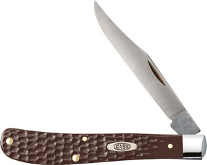 Case Knives Jigged Brown - Synthetic Slimline Trapper Case Knives Jigged Brown - Synthetic Slimline Trapper