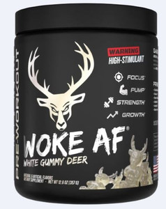 Bucked Up Pre-workout Woke Af - White Gummy Deer 30 Servings