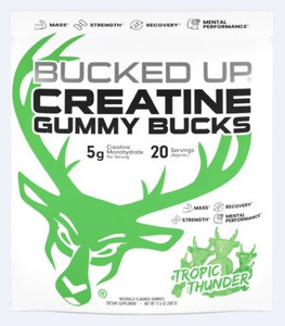 Bucked Up Creatine Gummies - Tropic Thunder 20 Servings