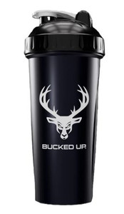 Bucked Up Shaker 28oz - Black & White Bpa Free