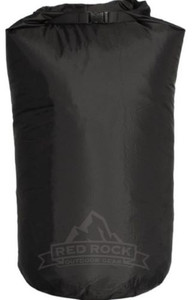 Red Rock Roll Top Dry Bag - 8 Liter Waterproof Black