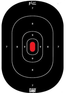 Splatter Shot Target 12"x18" - Silhouette Splatter Shot 8pk