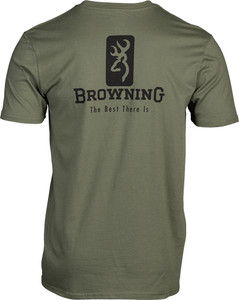 Browning Ss T-shirt Emblem - Military Green Large