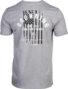 Browning Ss T-shirt Hunt Tough - Heather Gray Large