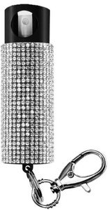 Guard Dog Bling It On Pepper - Spray W/ Bling Design White