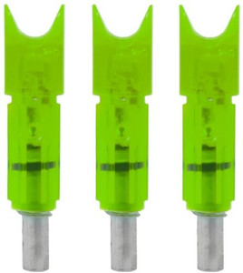 Lumenok Gold Tip Lighted Nock - For Bolt Crescent Green 3pk