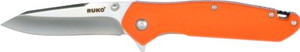 Ruko Folder Tactical Knife - 3.25" Orange Handle Clamshell