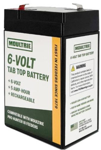 Moultrie 6v Tab Top Battery - For Feeder Recharable