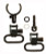 Grovtec Swivel Set For Ruger - & Browning Levers Split Band