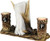 Rivers Edge Resin Antler Salt  & Pepper Shakers Napkin Holder