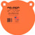 Ar-mor 8" Mil46100 Steel Gong - 7/16" Thick Steel Orange Round