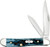 Case Knives Pocket Worn - Mediterranean Blue Bone Peanut Case Knives Pocket Worn - Mediterranean Blue Bone Peanut