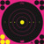 Splatter Shot Target Bullseye - 8" Pink Peel/stick 6ea