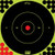 Splatter Shot Target Bullseye - 12" Green Peel/stick 5ea