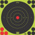 Splatter Shot Target Bullseye - 8" Green Peel/stick 6ea
