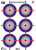 Splatter Shot Target 12"x18" - Multi-bullseye 8pk