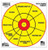 Splatter Shot Target 12" - Bullseye Pistol Training 6pk