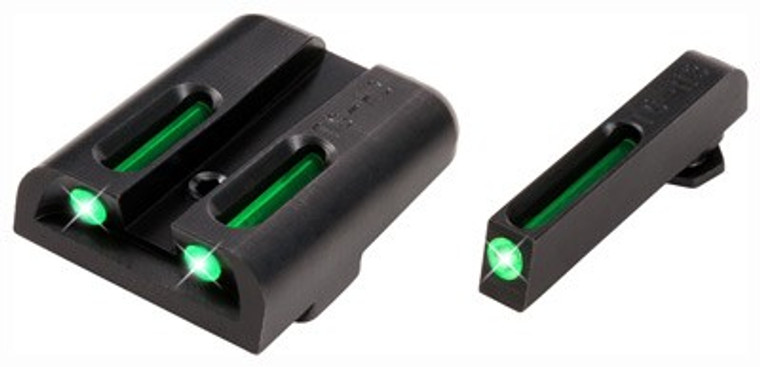 Truglo Sight Set For Glock .45 - 10mm Tritium/fiber Optic Green