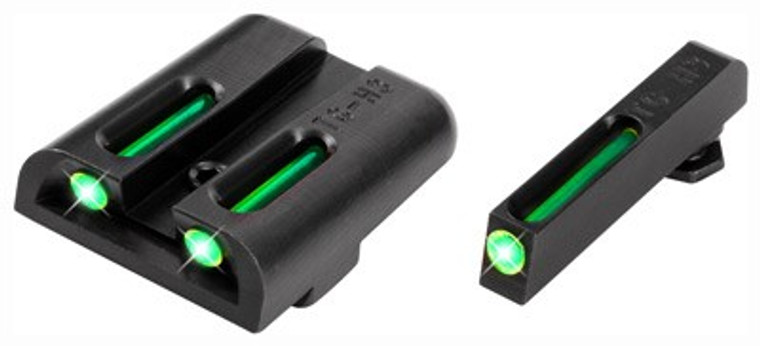 Truglo Sight Set For Glock - 9mm/.40 Tritium/fiber Optic Gr