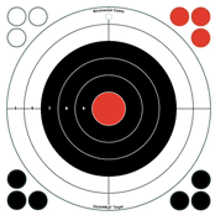 B/c Target Stick-a-bull 12" - Bull's-eye 5 Targets
