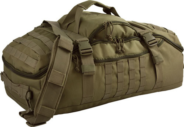Red Rock Traveler Duffle Bag - Backpack Or Luggage Olive Drab