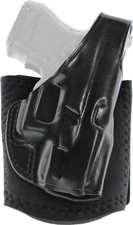 Galco Ankle Glove Holster Rh - Lthr Gits Glock 26/27/33 Blk<