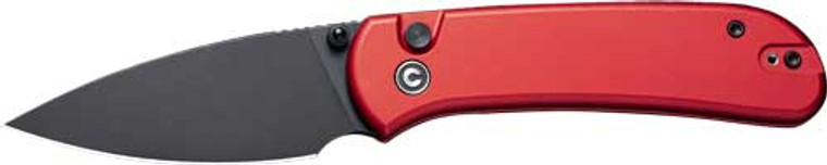 Civivi Knife Quibit 2.98" Red/ - Blk Stonewash Button Lock