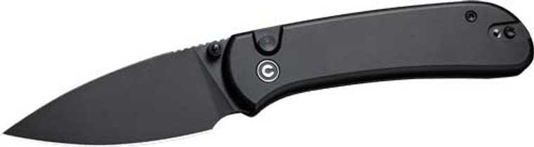Civivi Knife Quibit 2.98" Blk/ - Blk Stonewash Button Lock
