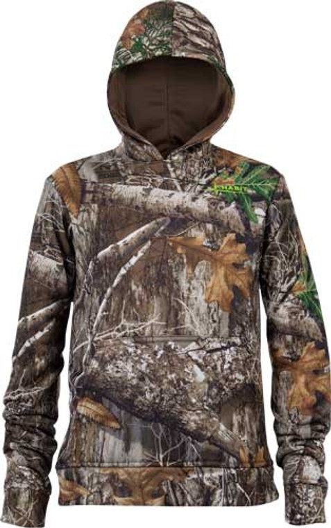 Habit Performance Youth Hoodie - Realtree Edge Large