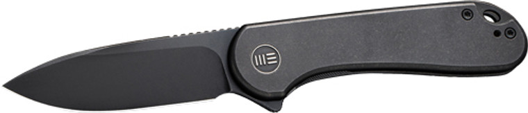 We Knife Elementum 2.96" Black - Titanium/stnwsh 20cv Frm Lock