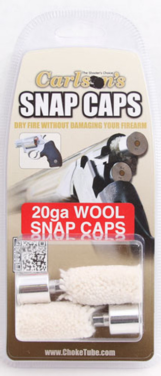 Carlsons Snap Cap 20ga - Aluminum/wool 2pk