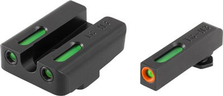 Truglo Sight Set For Glock Hi - Tfx Pro Green/orange Outline
