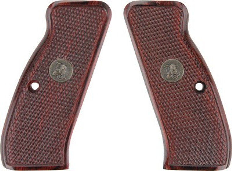 Pachmayr Laminated Wood Grips - Cz 75/85 Rosewood Checkered