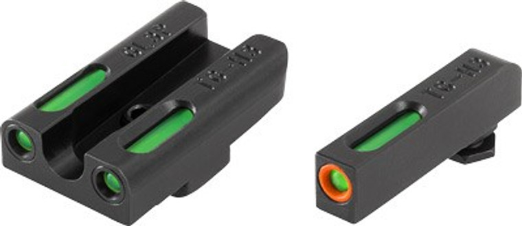 Truglo Sight Set For Glock 42/ - 43 Tfx Pro Grn/orange Outline