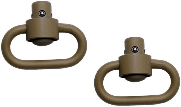 Grovtec Hd Push Button Swivels - Cerakote Fde 1 1/4" 2-pack