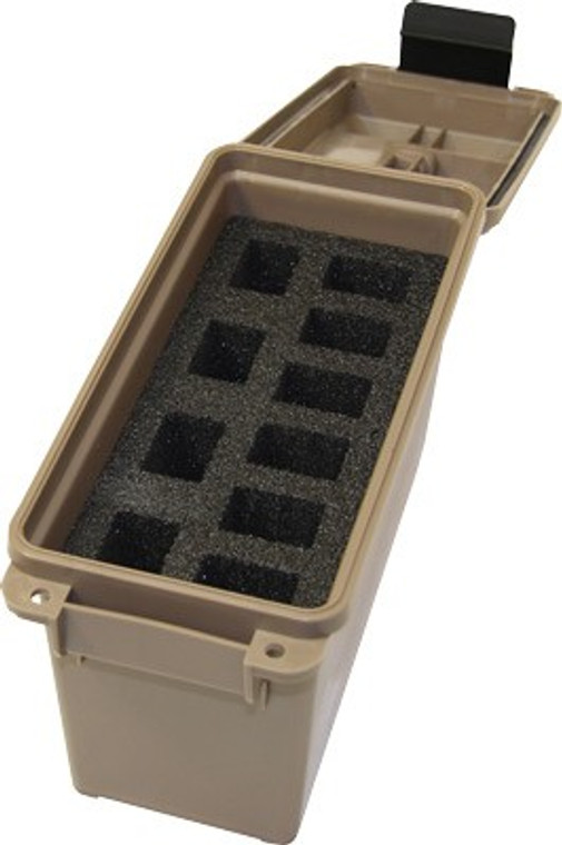 Mtm Tactical Magazine Can Dark - Earth Holds 10 Ds Handgun Mags