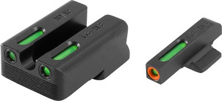 Truglo Sight Set 1911 260/450 - Tfx Pro Green/orange Outline