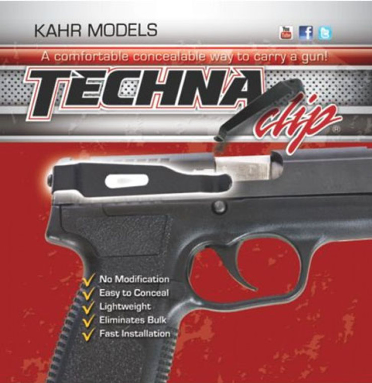 Techna Clip Handgun Retention - Clip Kahr Right Side