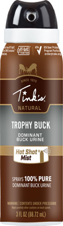 Tinks Deer Lure Trophy Buck - Hot Shot Mist 3oz. Aerosol