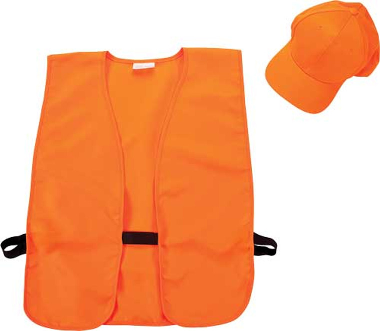 Allen Hat & Vest Combo Blaze - Orange Vest M-xl Hat Fits Most