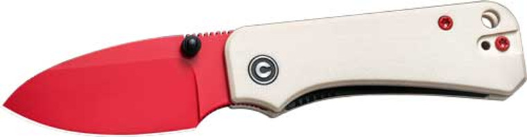 Civivi Knife Baby Banter 2.34" - Ivory G10/red Blade Liner Lock