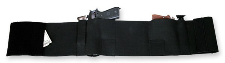 Bulldog Belly Wrap Holster Blk - Large  Holds 2 Guns & 2 Mags