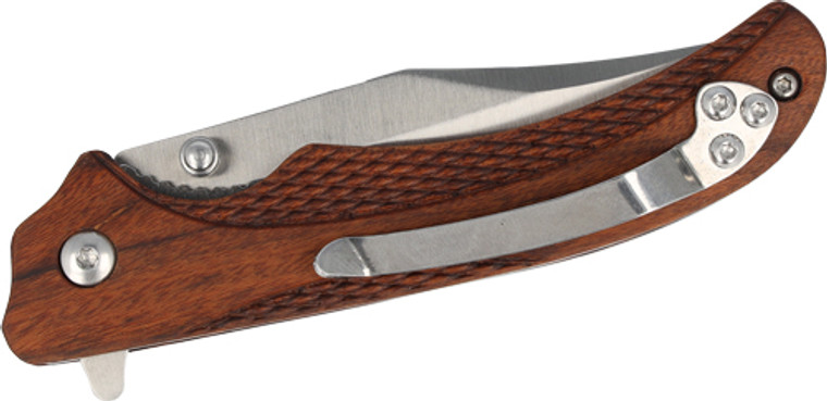 Remington Cutlery Woodland - 4" Liner Lock Wood/ss<