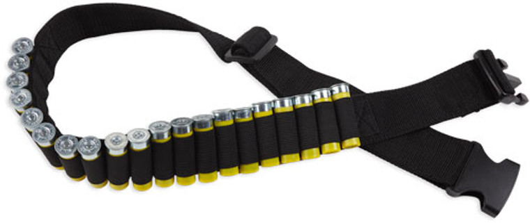 Bulldog Shotgun Ammo Belt - Holds 20 Shells Adjustable Blk