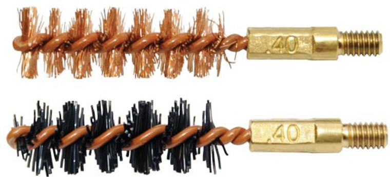 Otis Bore Brush .40 Cal 2-pk - 1-nylon 1-bronze 8-32 Thread