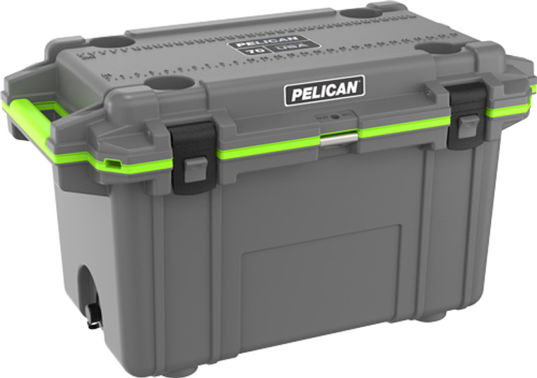 Pelican Cooler Im 70 Quart - Elite Dark Gray/green Trim