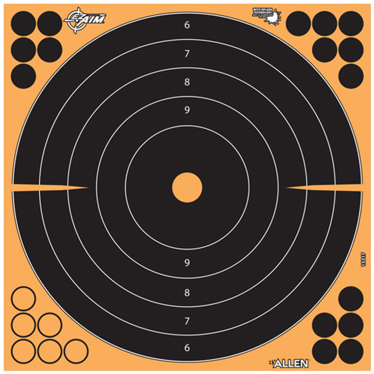 Allen Ez Aim Splash Adhesive - Bullseye Target 5-pk 12"x12"